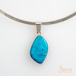 Turquoise Pendant set in Sterling Silver